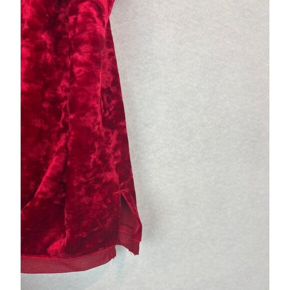 Soma Red Velvet Camisole Tank Top XL Adjustable Straps Soft Stretchy - Picture 3 of 9